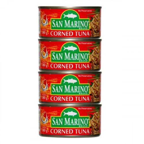 San Marino Assortedd Corned Tuna 180g x 4 Pieces