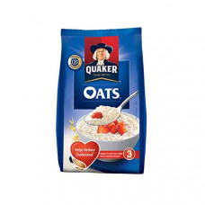 Quaker Whole Oats Flakes 400g x 2 Pieces + Glass Jar