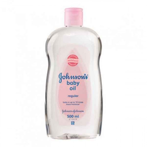 Johnson & Johnson Baby Oil Aloe Vera, - 500ml Each - 12 Pack