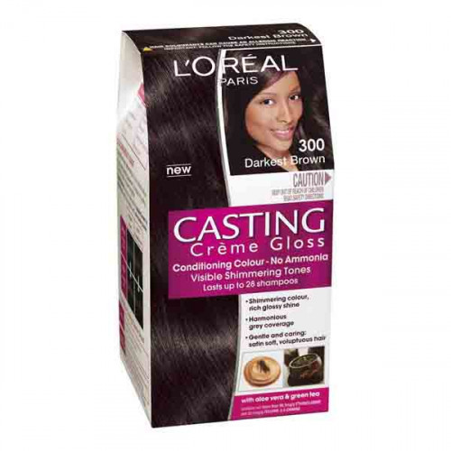 L'Oreal Gloss Dark Brown Casting Creme 300