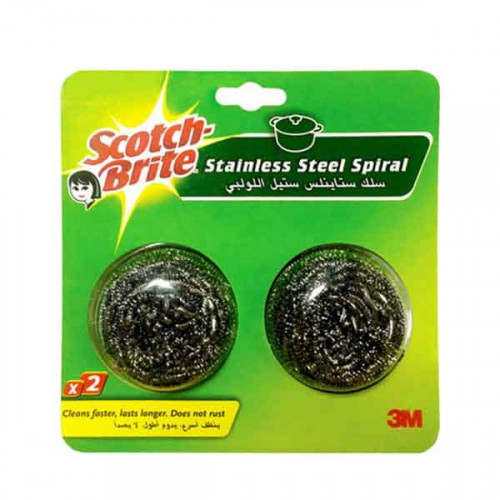 3M Scotch Brite Metallic Spirals 2 Pieces