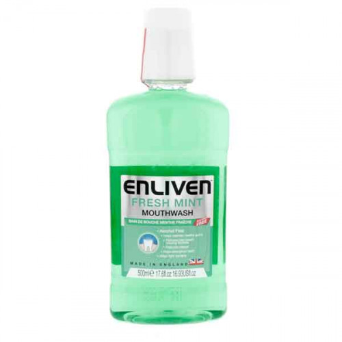 Enliven Mouthwash Fresh Mint 500ml