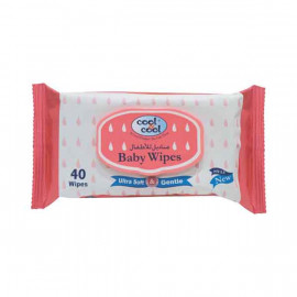 Cool & Cool Baby Wipes 40 Count