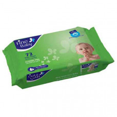 Fine Wet Wipes 1 Ply 72 Wipes