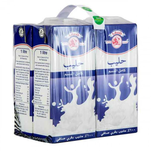 Safa UHT Full Cream Milk 1Litre x 4 Pieces