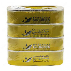 Safi Sardine In Vegetable Oil 120g x 4 Pieces