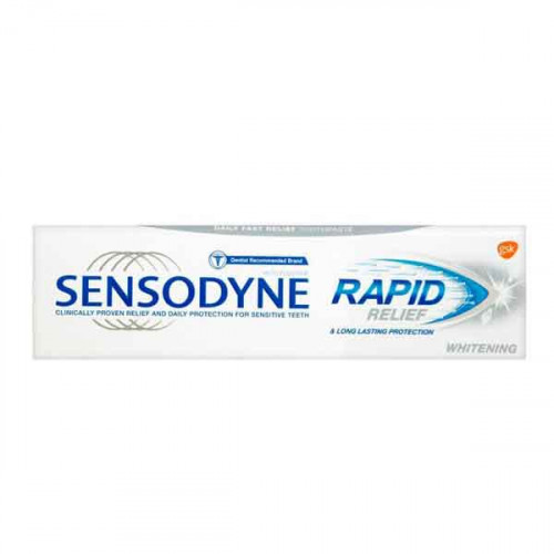 Sensodyne Rapid Action Whitening Toothpaste 75ml