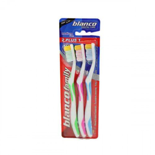 Blanco Toothbrush Red Assorted 3 Pieces