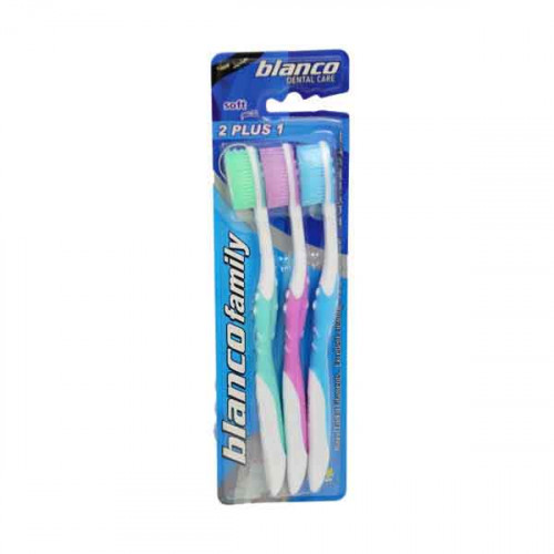 Blanco Toothbrush Blue Assorted 3 Pieces