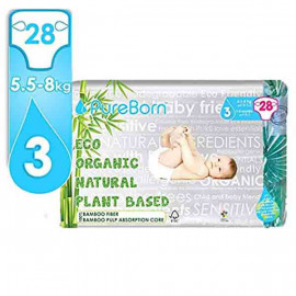 Pureborn Size  Single Diaper 5.5-8kg 28 Count