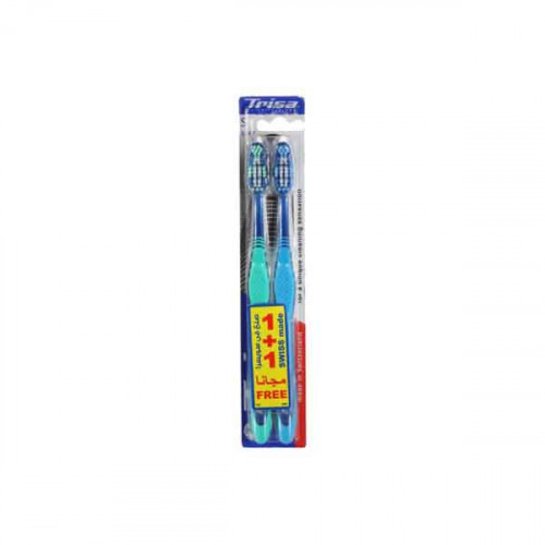 Trisa Toothbrush Flex Head Medium 2 Pieces