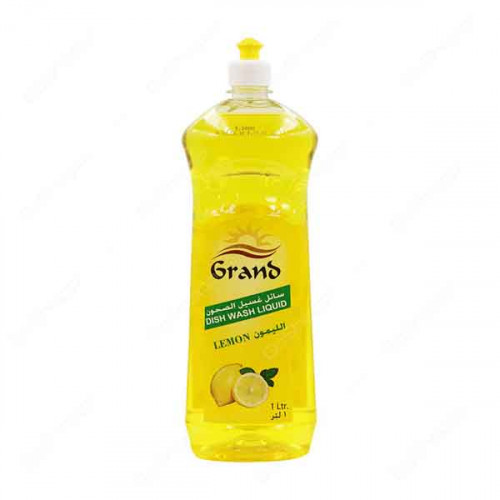 Grand Dishwash Liquid Lemon 1Litre x 2 Pieces