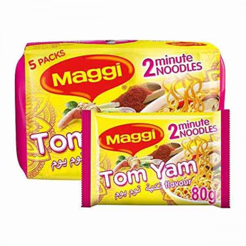 Maggi 2-Minn Tom Yam 80g x 5 Pieces